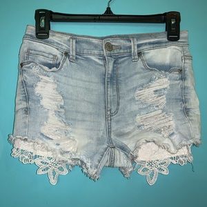 Distressed Jeans Shorts